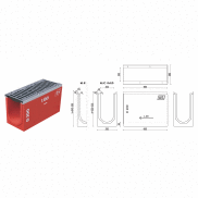 Korytka AS-200 spadkowe